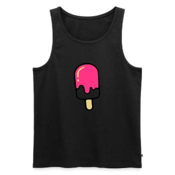ice - Männer Premium Bio Tank Top - Schwarz - Vorne - AI Model Male 178 light (178cm)