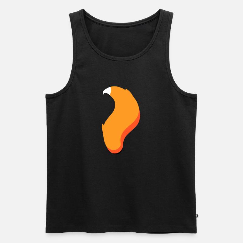 Fuchsschwanz - Männer Premium Bio Tank Top - Schwarz