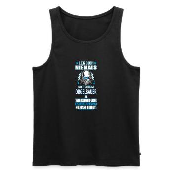 ORGELBAUER - Männer Premium Bio Tank Top - Schwarz - Vorne - Michal (187cm)