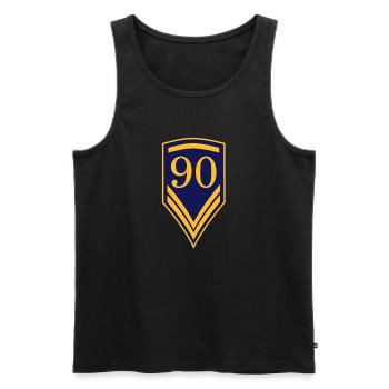 90 Geburtstag - Männer Premium Bio Tank Top - Schwarz - Vorne - AI Model Male 178 light (178cm)