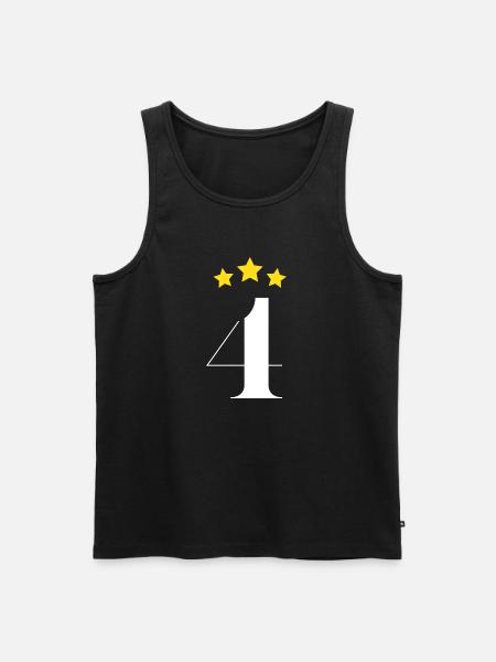 4th starred birthday - Men's Premium Organic Tank Top - black