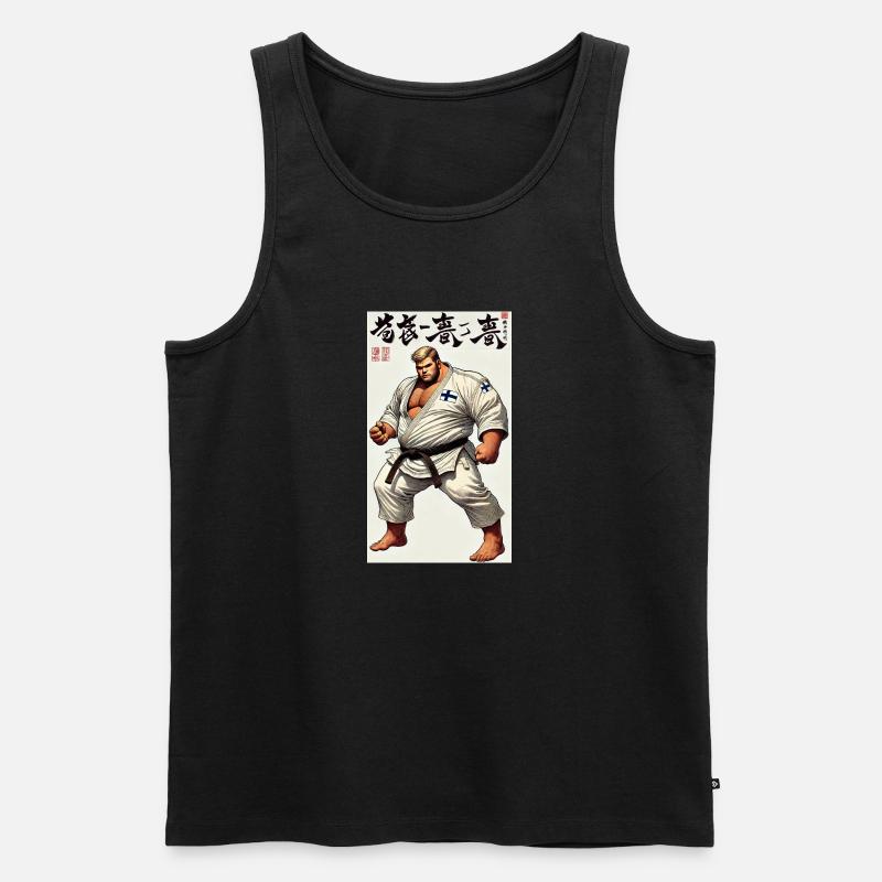 Finnisches Karate MASTER - Männer Premium Bio Tank Top - Schwarz