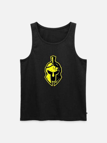 Spartan Gladiator Helmet Sparta - Men's Premium Organic Tank Top - black