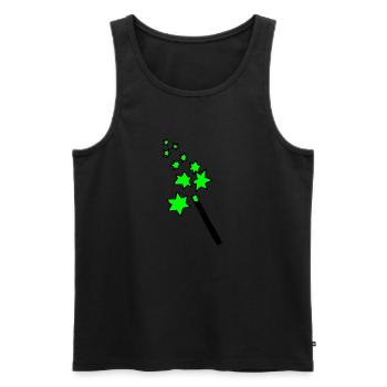 magic - wand - wizard - witch - Men's Premium Organic Tank Top - black - Front - AI Model Male 178 light (178cm)