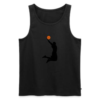 super dunk - Men's Premium Organic Tank Top - black - Front - AI Model Male 178 light (178cm)