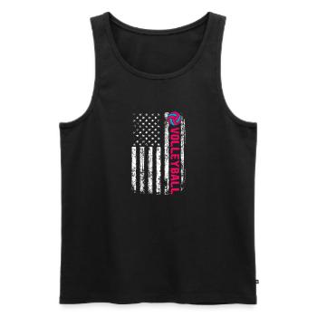 Volleyball Volleyballspieler Vintage Volleyball - Männer Premium Bio Tank Top - Schwarz - Vorne - Michal (187cm)