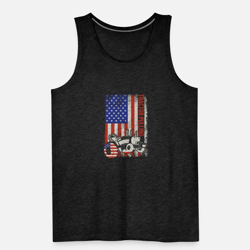 Tractor Pulling Tractor Driver Tractor Puller Männer Premium Bio Tank Top