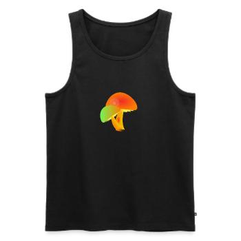 Pilze - Männer Premium Bio Tank Top - Schwarz - Vorne - Michal (187cm)