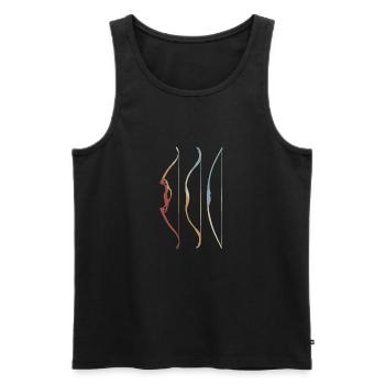 Archery Retro Style Vintage - Men's Premium Organic Tank Top - black - Front - AI Model Male 178 light (178cm)
