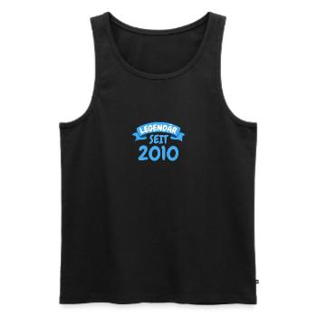 13. Geburtstag Party Geschenk Legendär seit 2010 - Männer Premium Bio Tank Top - Schwarz - Vorne - Michal (187cm)