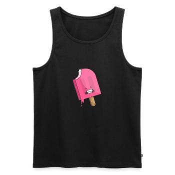 Eis am Stil - Männer Premium Bio Tank Top - Schwarz - Vorne - Michal (187cm)