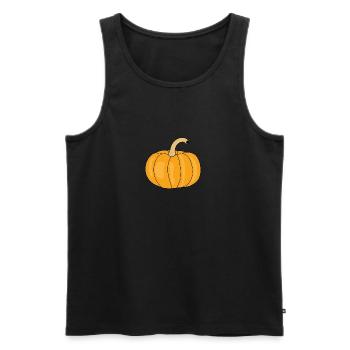 citrouille - Débardeur bio Premium Homme - noir - Devant - Michal (187cm)