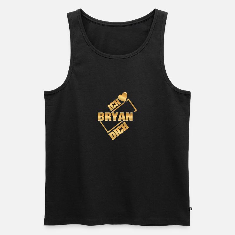 Couple Bryan - Männer Premium Bio Tank Top - Schwarz