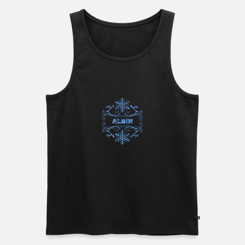 Albin - Männer Premium Bio Tank Top - Schwarz