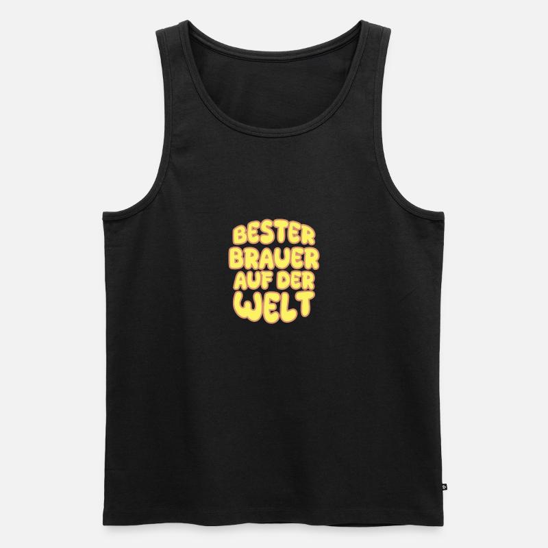 Berufung Brauer - Männer Premium Bio Tank Top - Schwarz