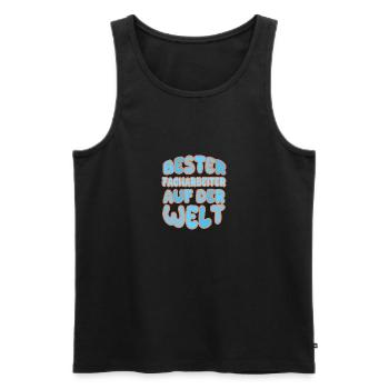 Vocation Skilled Worker - Men's Premium Organic Tank Top - black - Front - AI Model Male 178 light (178cm)