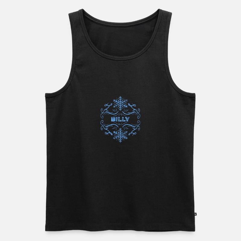 Winter Billy - Männer Premium Bio Tank Top - Schwarz