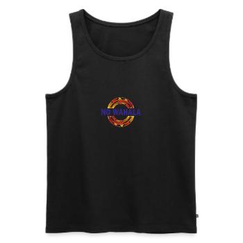 No wahala T-shirts Hoodies - Men's Premium Organic Tank Top - black - Front - Michal (187cm)