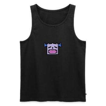 Pixel LOL - Männer Premium Bio Tank Top - Schwarz - Vorne - Michal (187cm)