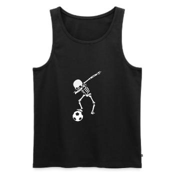 Soccer Team Fußball Torwart Kicken Jungs outfit - Männer Premium Bio Tank Top - Schwarz - Vorne - Michal (187cm)