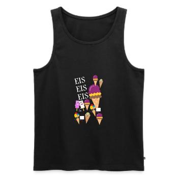 Eis, Eis, Eis - Männer Premium Bio Tank Top - Schwarz - Vorne - AI Model Male 178 light (178cm)