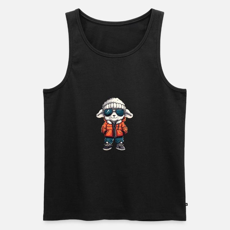 Schaf Winter - Männer Premium Bio Tank Top - undefined