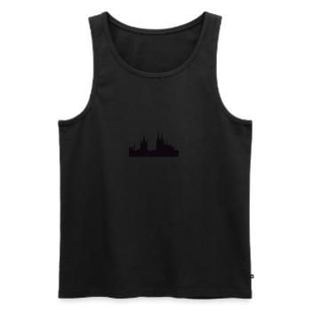 Cologne - Men's Premium Organic Tank Top - black - Front - AI Model Male 178 light (178cm)