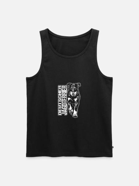 GERMAN HUNTING TERRIER Dogs Portrait Hunting Dogs - Men's Premium Organic Tank Top - black