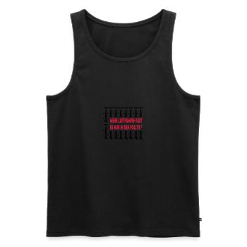 Politiker Luftpumpen Versager Bundesregierung - Männer Premium Bio Tank Top - Schwarz - Vorne - Michal (187cm)