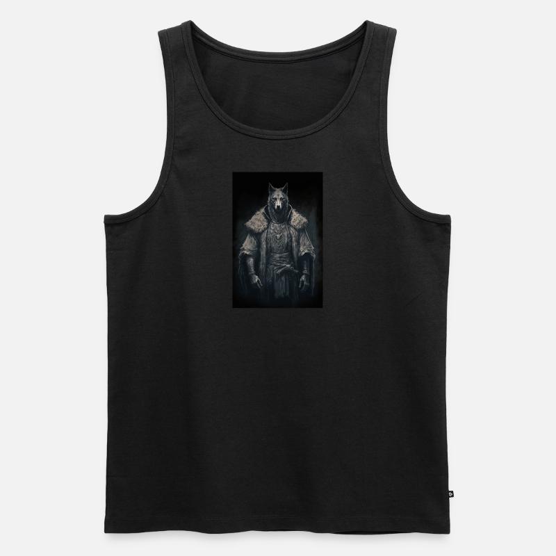 Sir Wolf - Männer Premium Bio Tank Top - undefined