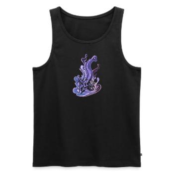 Graffiti Art Paints - Men's Premium Organic Tank Top - black - Front - AI Model Male 178 light (178cm)