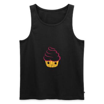 sweet cupcake - Männer Premium Bio Tank Top - Schwarz - Vorne - AI Model Male 178 light (178cm)