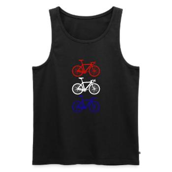 Cyclisme Cyclisme Pays-Bas - Débardeur bio Premium Homme - noir - Devant - Michal (187cm)