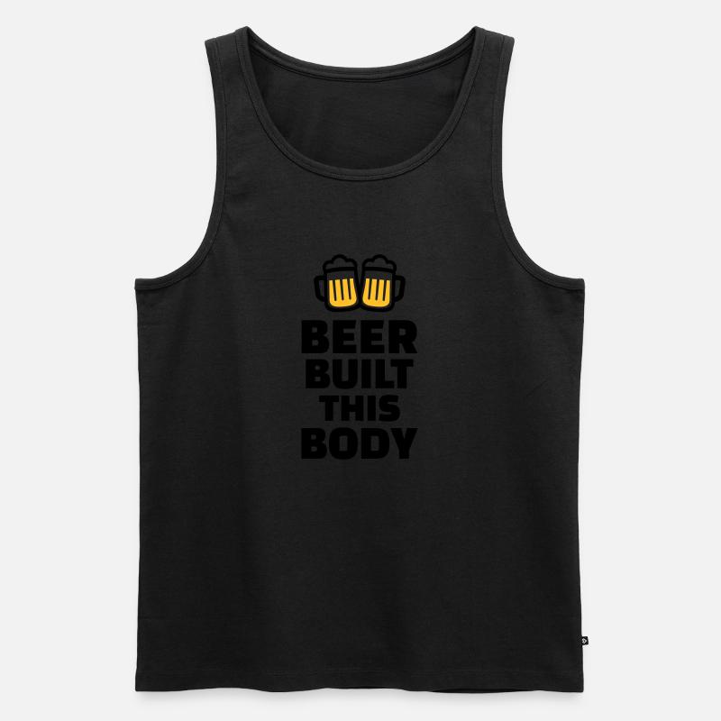 Bier - Männer Premium Bio Tank Top - Schwarz