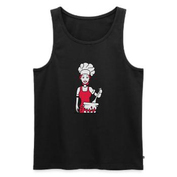 Cook cook - Men's Premium Organic Tank Top - black - Front - Michal (187cm)