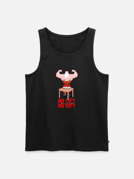 No lift no gift - Men's Premium Organic Tank Top - black