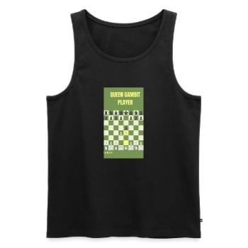 QUEEN GAMBIT PLAYER 3 - Men's Premium Organic Tank Top - black - Front - Michal (187cm)