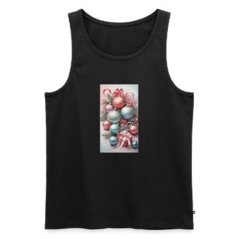 Christmas - Men's Premium Organic Tank Top - black - Front - Michal (187cm)