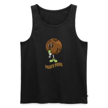 Coconut Lover Juice Beach Tropical Summer - Men's Premium Organic Tank Top - black - Front - AI Model Male 178 light (178cm)