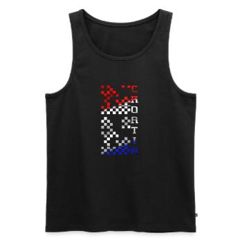 Croatie hrvatska kroatia hrv travel europe zagreb - Débardeur bio Premium Homme - noir - Devant - Michal (187cm)