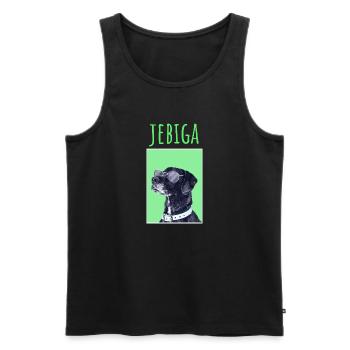 JEBIGA MAJICA - Männer Premium Bio Tank Top - Schwarz - Vorne - AI Model Male 178 light (178cm)