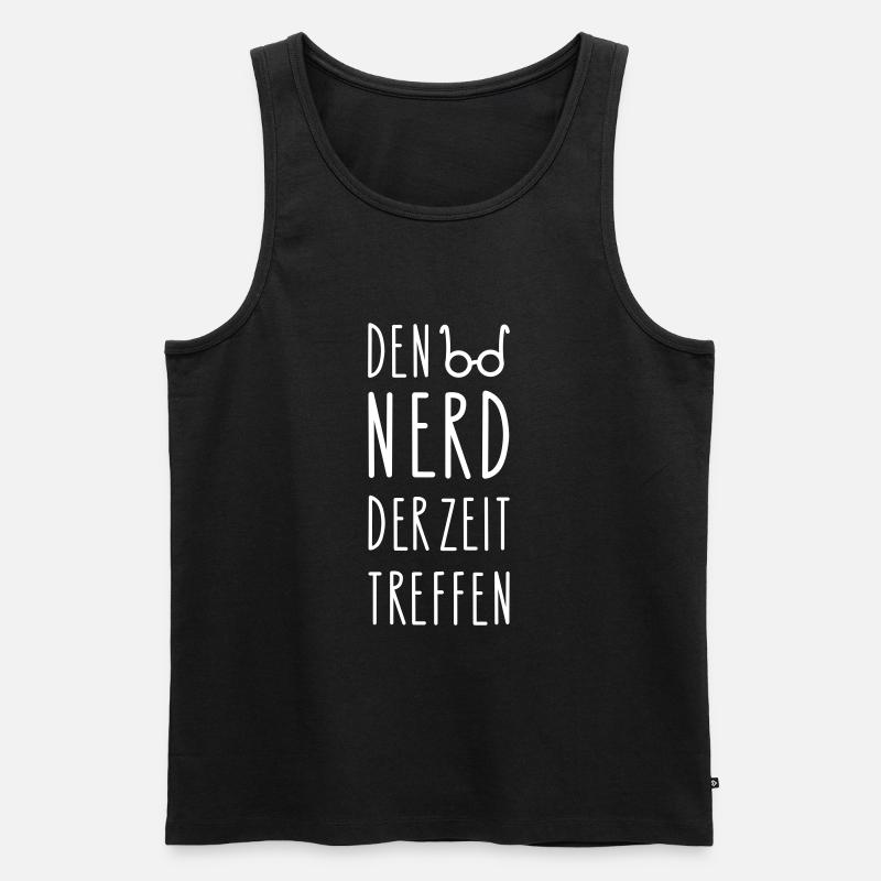 Nerd Sprüche (b) - Männer Premium Bio Tank Top - Schwarz
