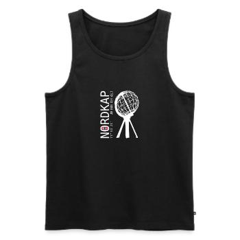 North Cape AT THE END OF THE WORLD Norway Norway - Men's Premium Organic Tank Top - black - Front - AI Model Male 178 light (178cm)