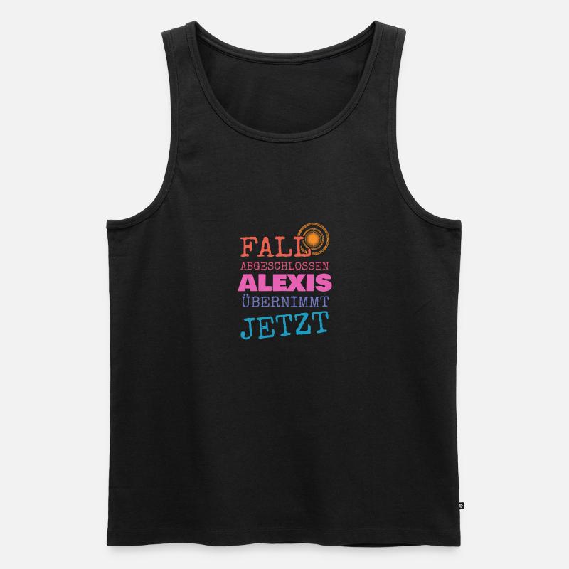 Alexis - Männer Premium Bio Tank Top - Schwarz
