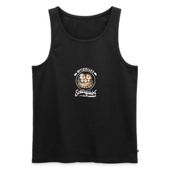 Chemise de nuit officielle Chat Famille Hommes Femmes - Débardeur bio Premium Homme - noir - Devant - Michal (187cm)
