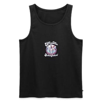 Chemise de nuit officielle Chat Famille Hommes Femmes - Débardeur bio Premium Homme - noir - Devant - Michal (187cm)