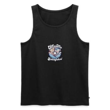 Chemise de nuit officielle Chat Famille Hommes Femmes - Débardeur bio Premium Homme - noir - Devant - Michal (187cm)