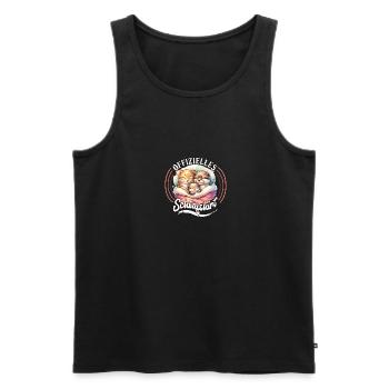Chemise de nuit officielle Chat Famille Hommes Femmes - Débardeur bio Premium Homme - noir - Devant - Michal (187cm)