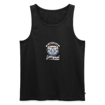 Chemise de nuit officielle Chat Famille Hommes Femmes - Débardeur bio Premium Homme - noir - Devant - Michal (187cm)