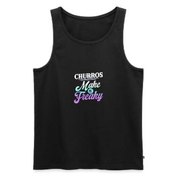 Churros Make Me Freaky Fun Style - Männer Premium Bio Tank Top - Schwarz - Vorne - Michal (187cm)